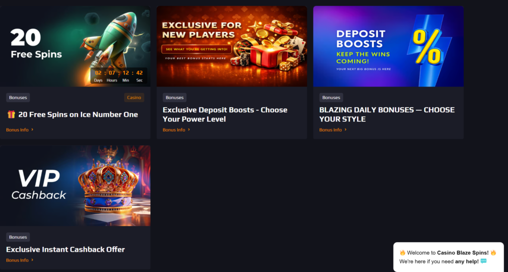 blazespins bonus