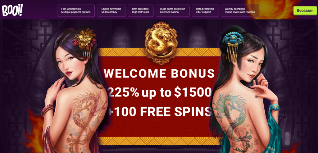 Booi Casino welcome bonus