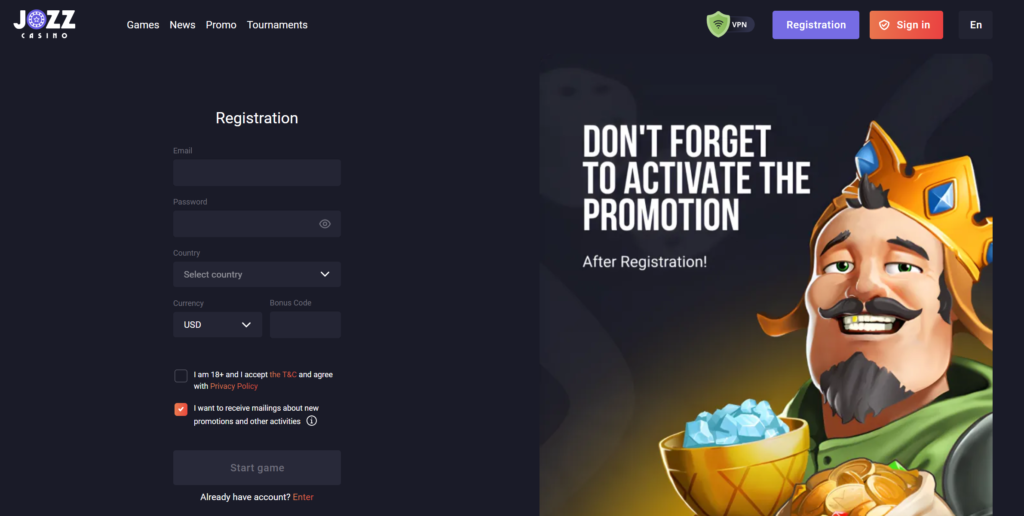 jozz casino registration