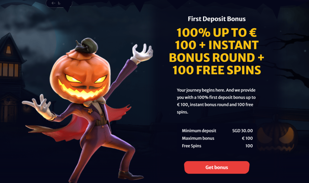 hellspin Welcome Bonus — 100% up to €100 + 100 Free Spins