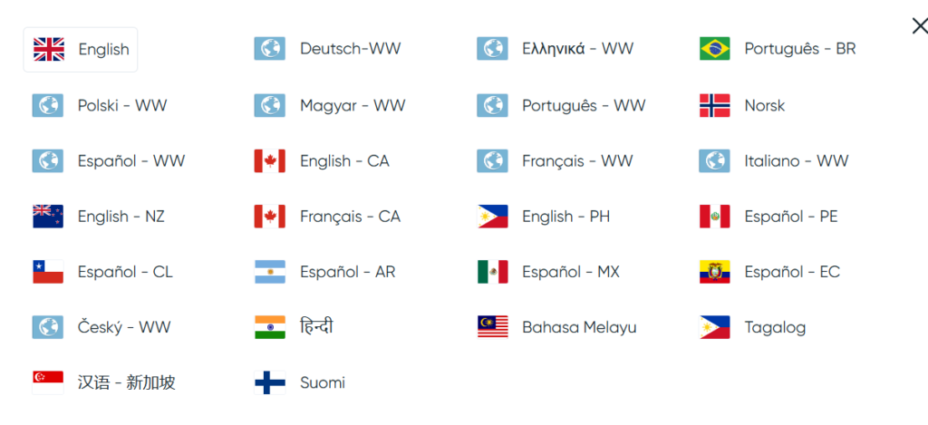 Supported Languages Ivibet Casino
