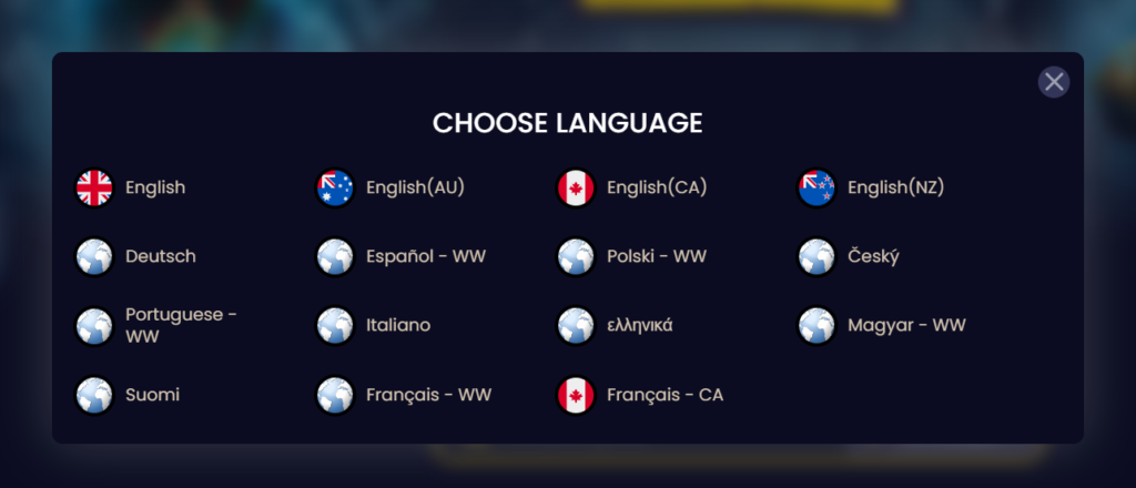 Supported Languages