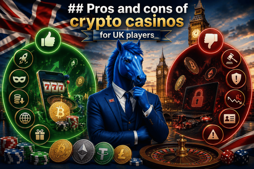 Pros and cons of crypto casinos for UK