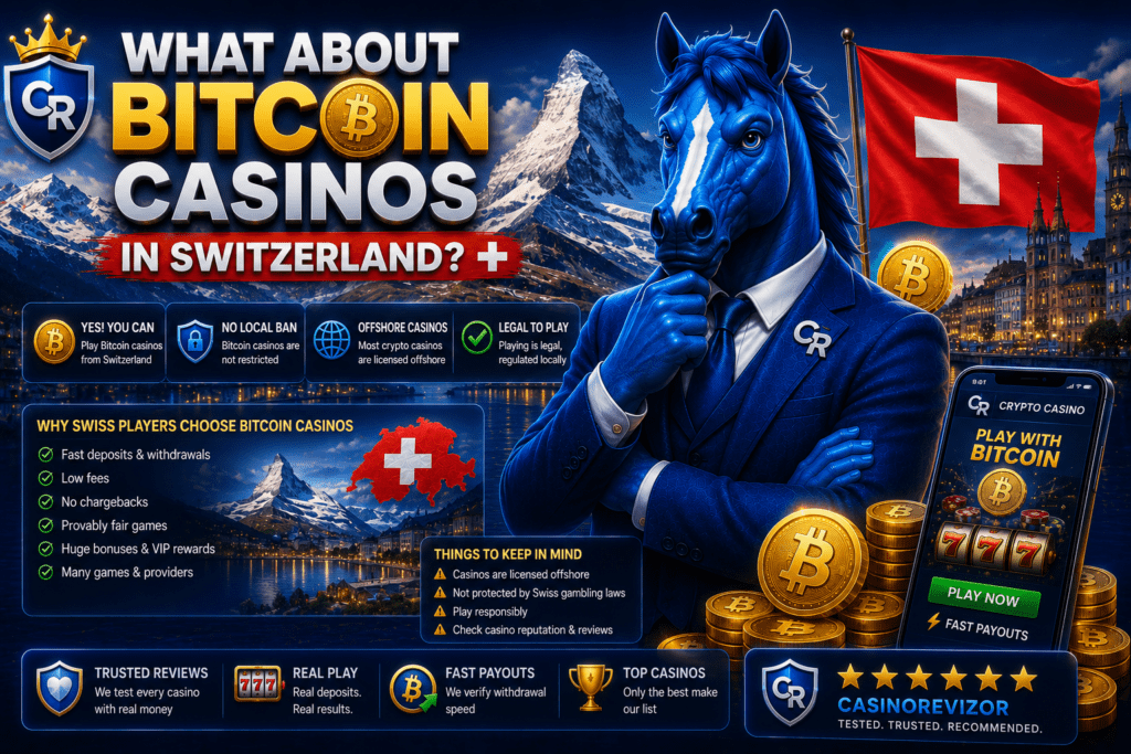 Bitcoin Casinos in der Schweiz im Test