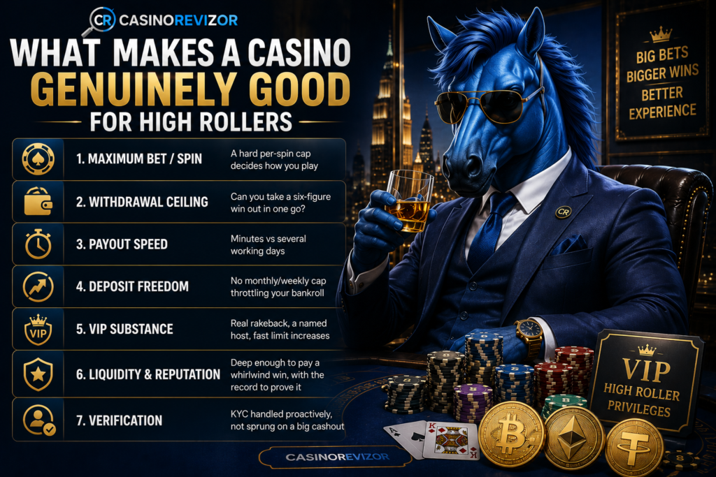 What makes a casino genuinely good for high rollers